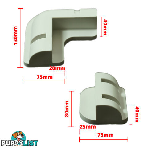 Solar Panel Corner Cable Mounting Bracket Entry Motorhome Caravan RV Boat