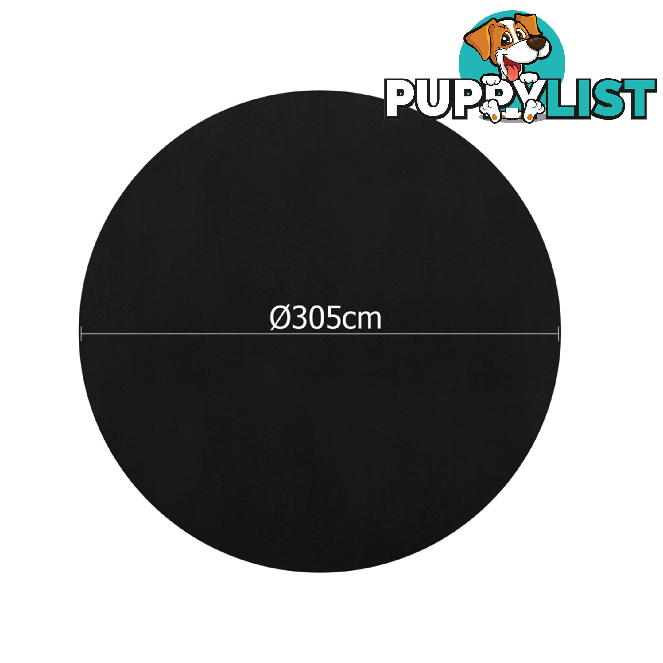 4 Pcs Wedding Table Cloth Round 305cm Black