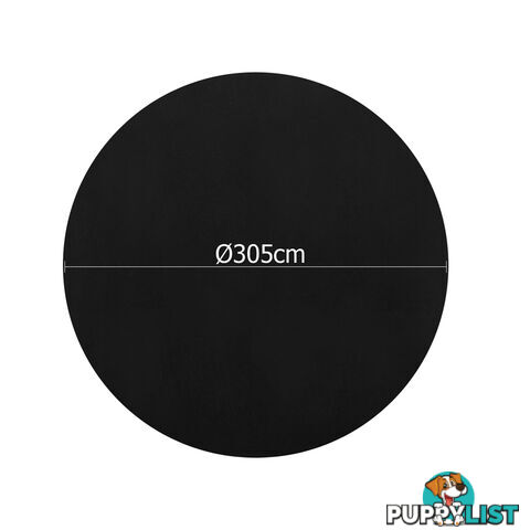 4 Pcs Wedding Table Cloth Round 305cm Black