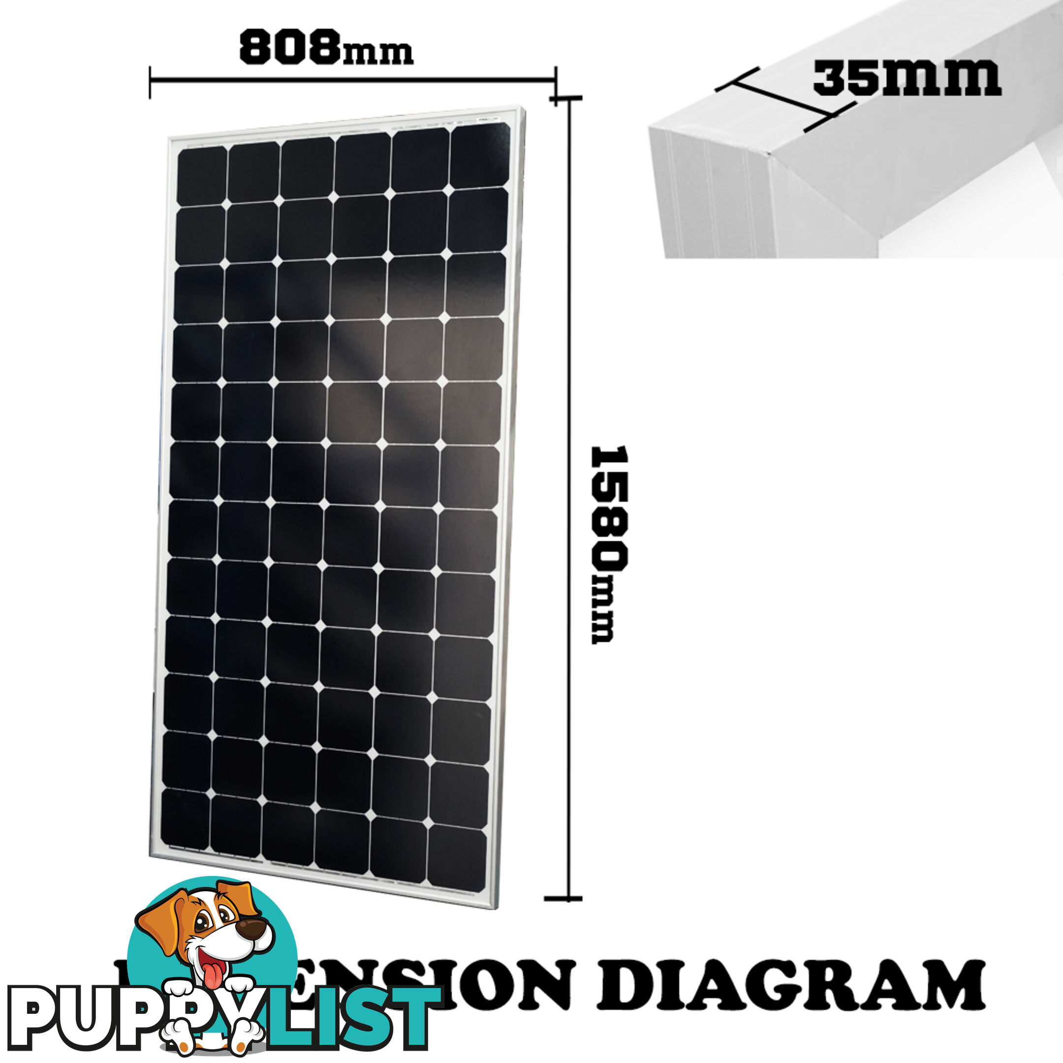 250W 12V Solar Panel kit Generator Power Mono Caravan Camping Battery Charging