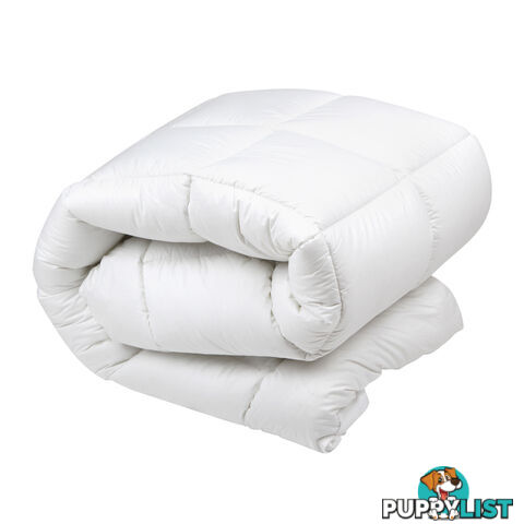 Duck Feather Down Quilt Queen White