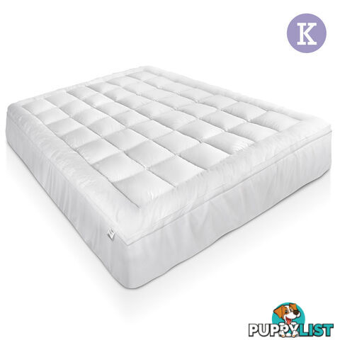 Duck Feather & Down Pillowtop Matress Topper - King