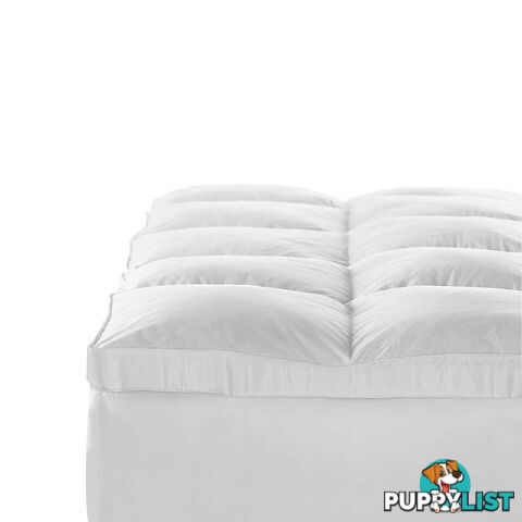 Duck Feather & Down Pillowtop Matress Topper - King