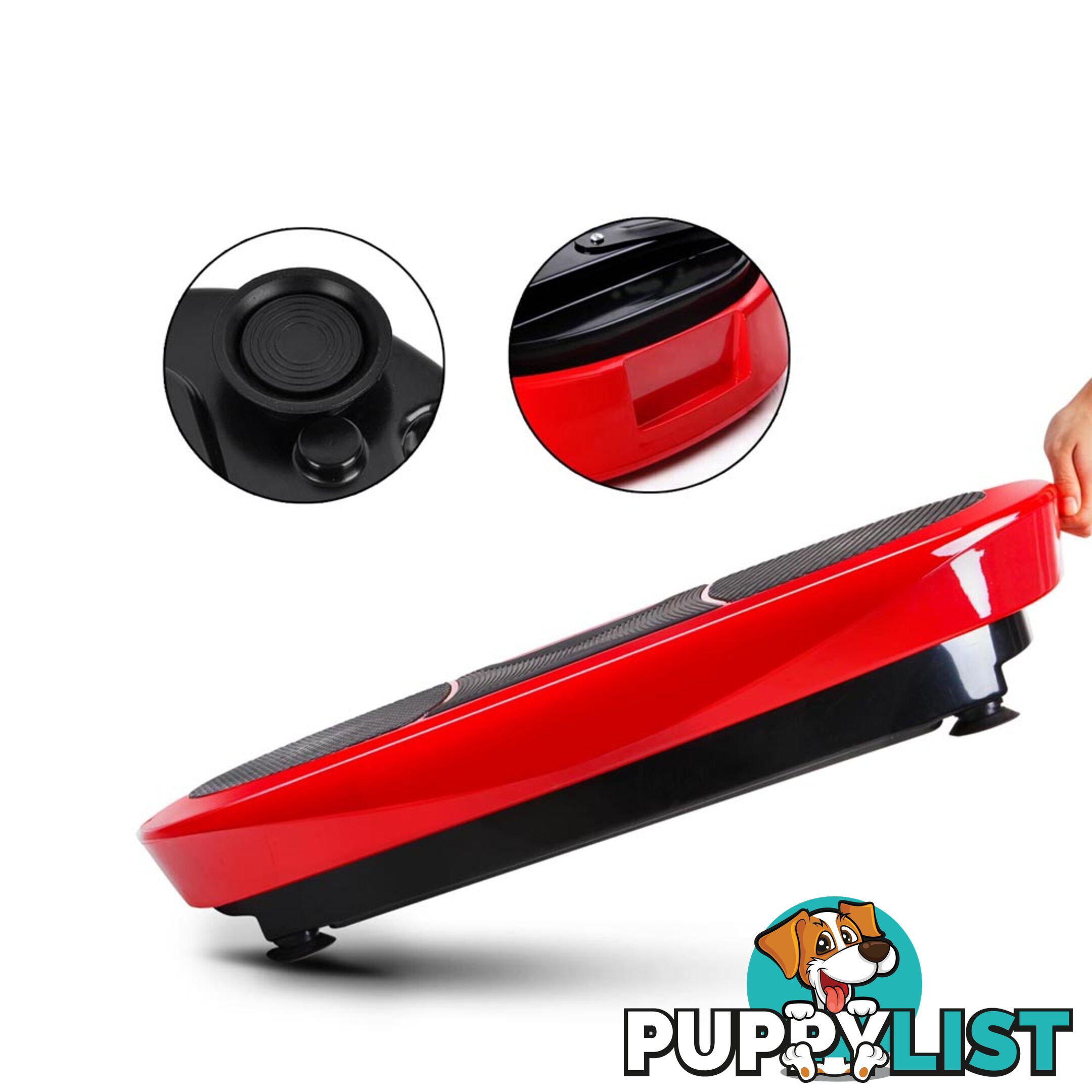 1200W Double Motor & 3D Shake Vibrating Exercise Platform - Red