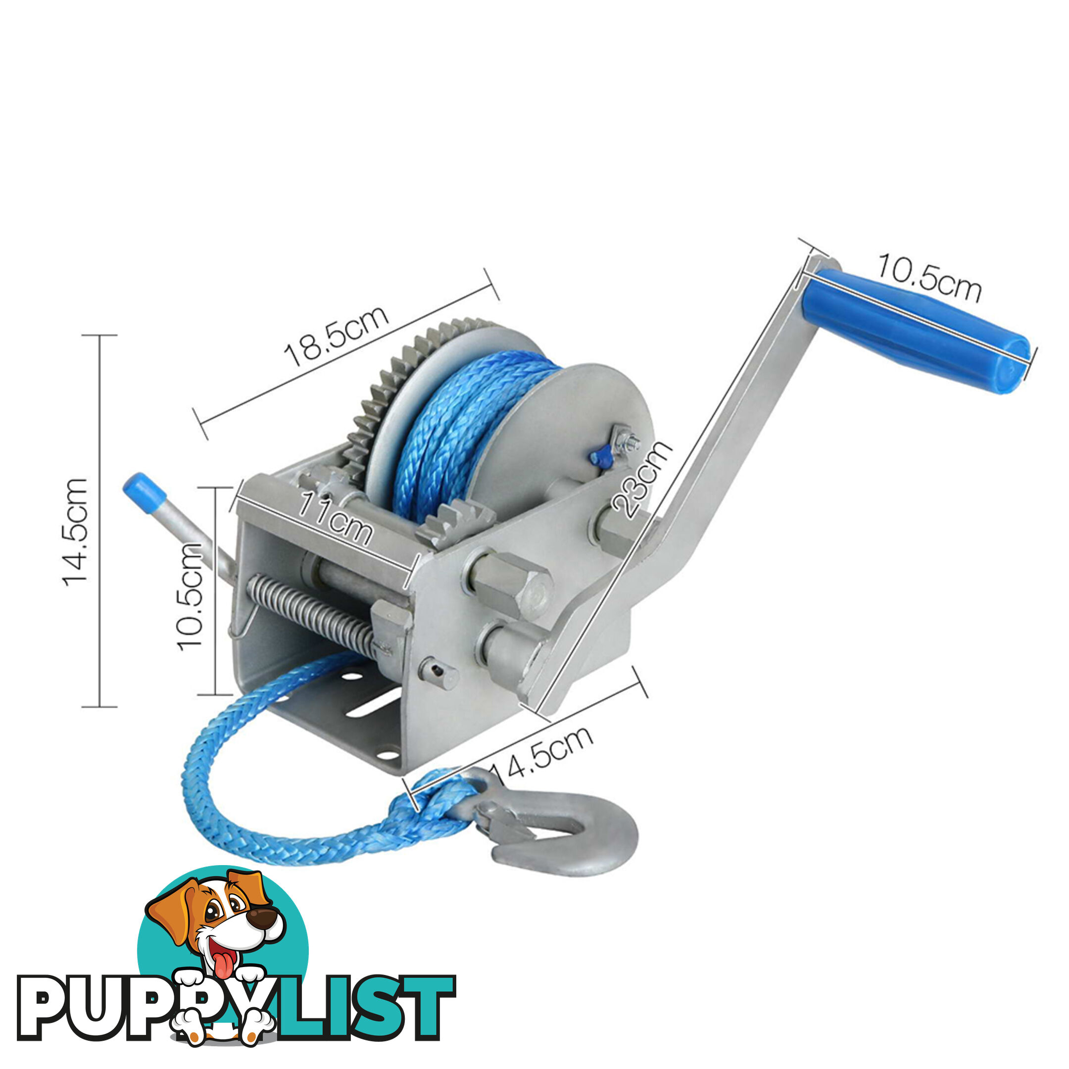 3 Speed Hand Winch with Rope