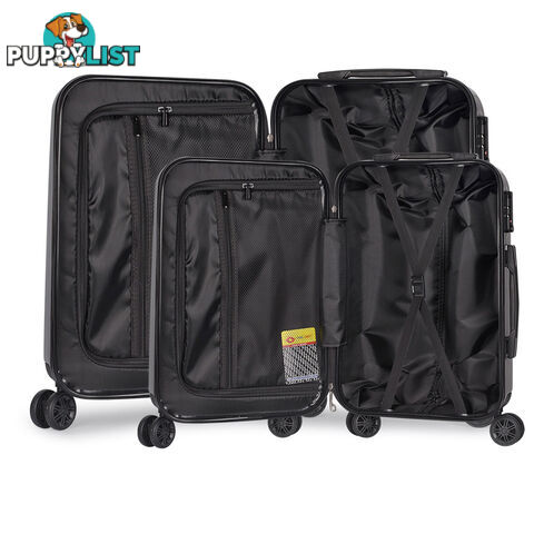 Set of 2 Premium Hard Shell Travel Luggage with TSA Lock - Grey