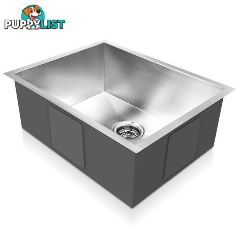 Stainless Steel Kitchen/Laundry Sink with Waste Strainer 600 x 450 mm