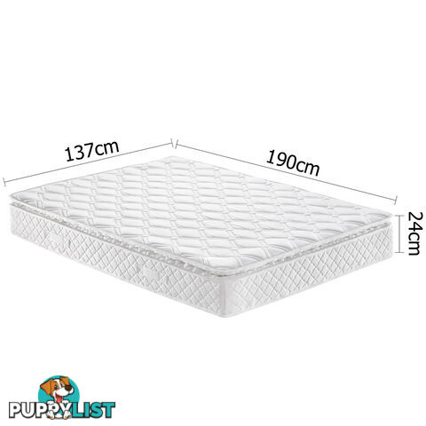 Pillow Top Pocket Spring Medium Firm Mattress Double