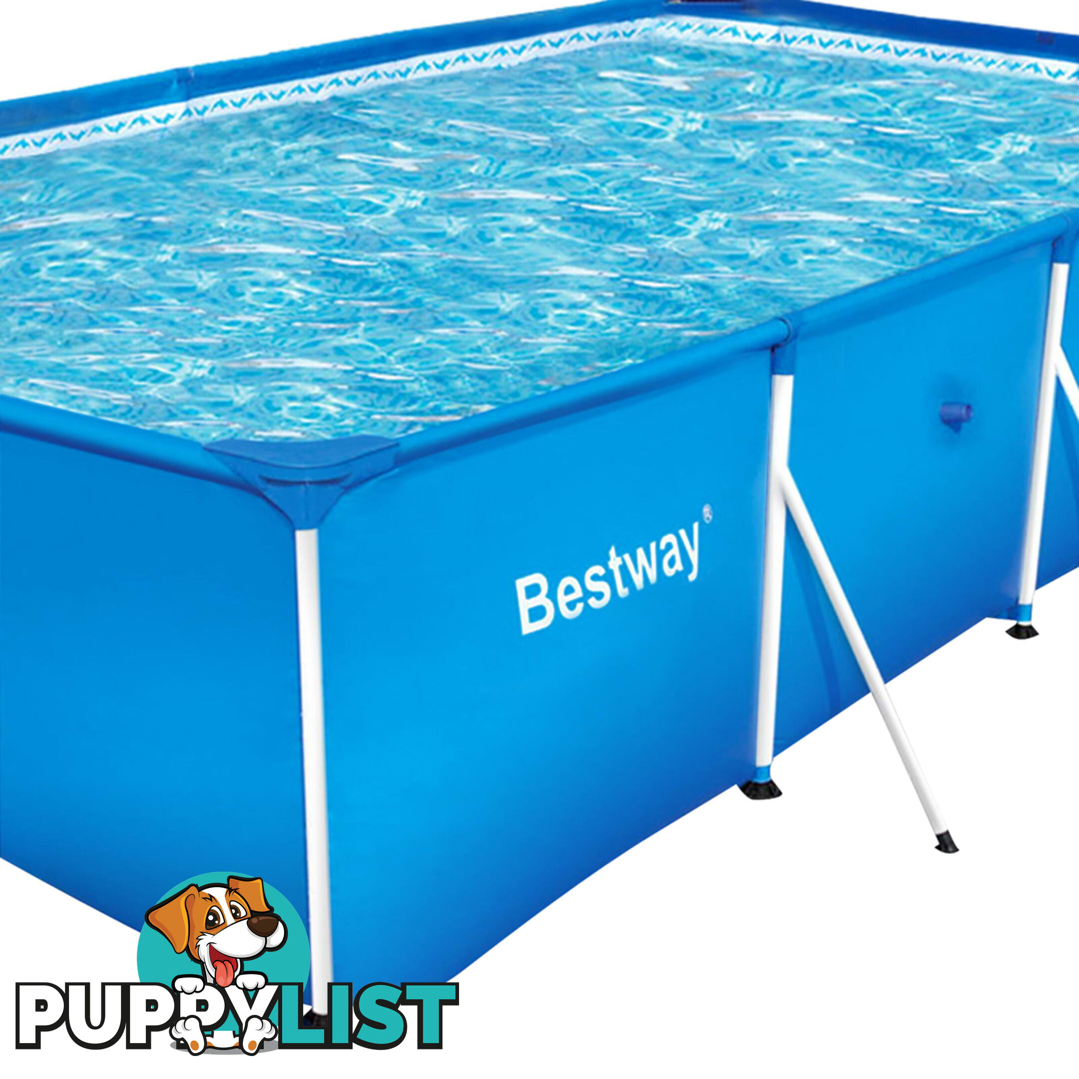 Bestway Steel Frame Above Ground Swimming Pool Blue