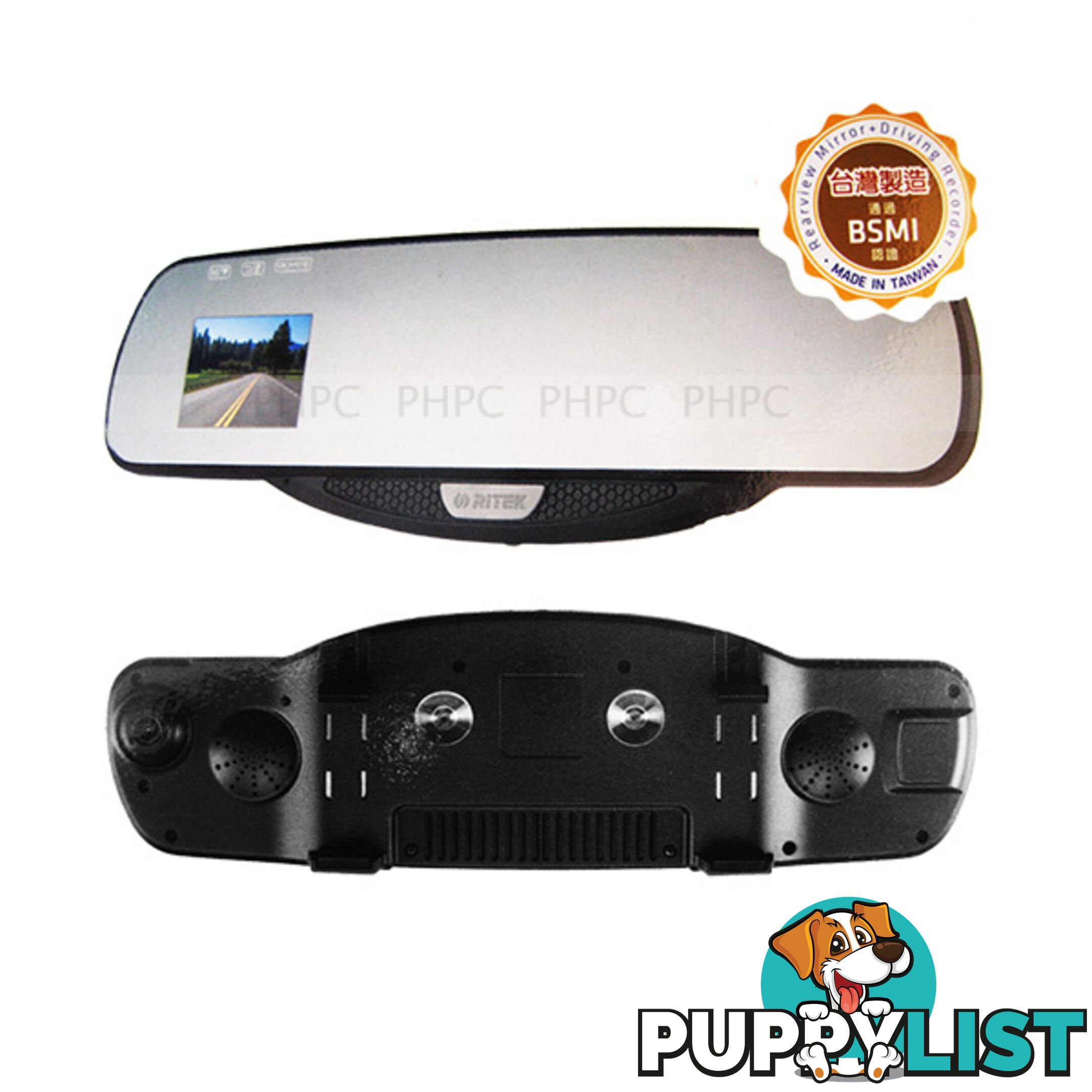 Ritek Full HD 1080 CRMT 01 Rearview Mirror + Driving Recorder