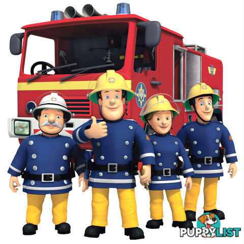 Fireman Sam MOVABLE and Reusable Wall, Toy box Stickers