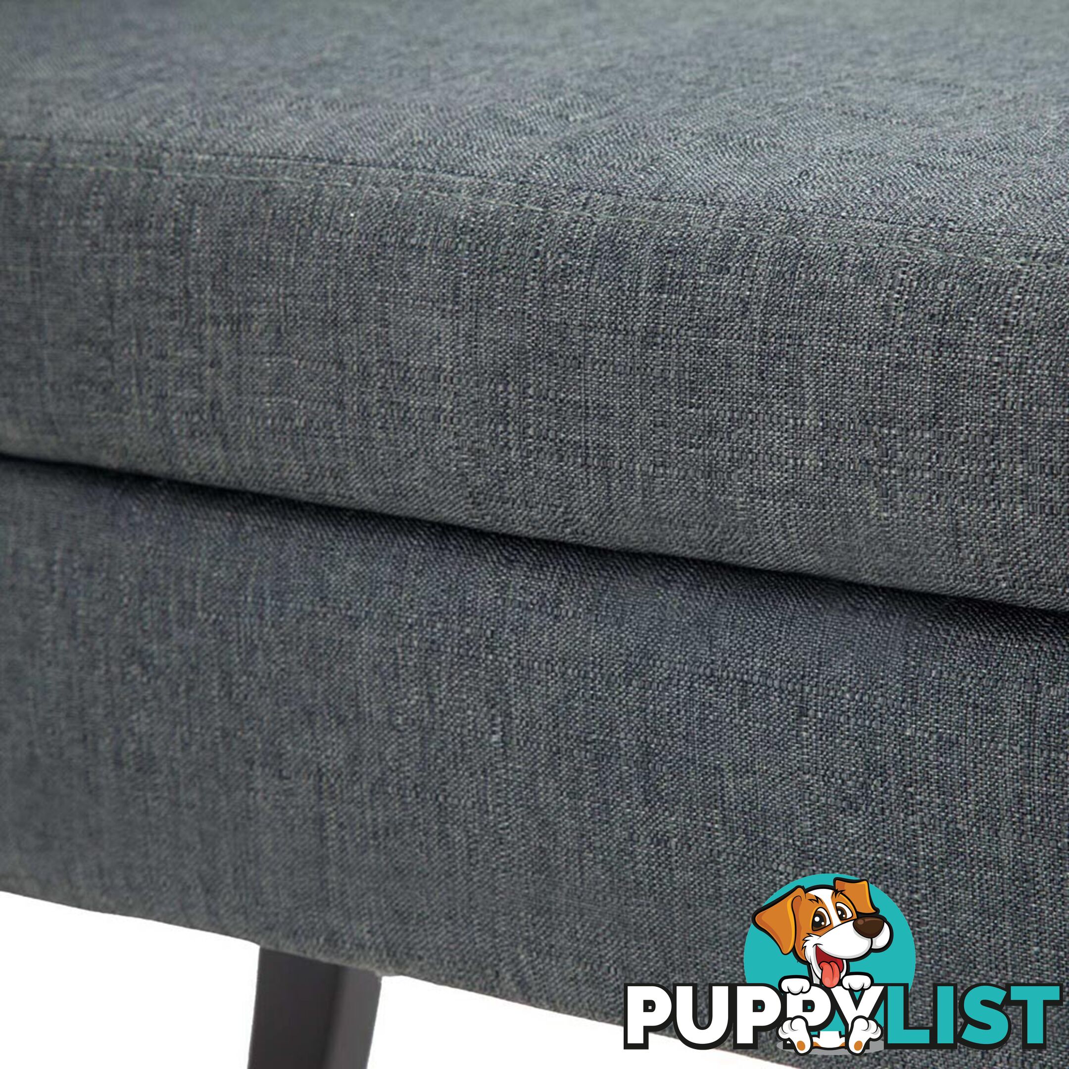 Seat Footstool Bench Stool Storage Ottoman - Grey