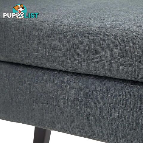 Seat Footstool Bench Stool Storage Ottoman - Grey