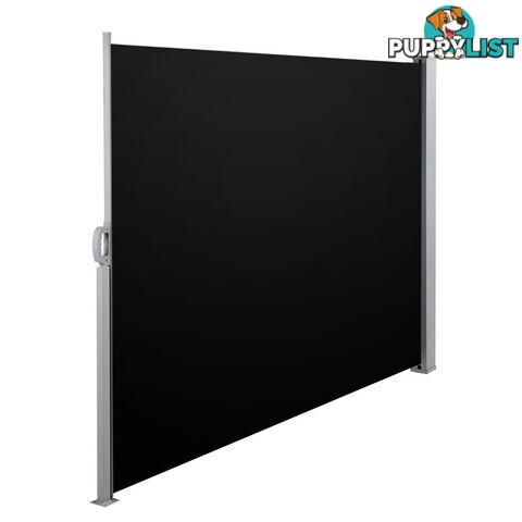 Retractable Side Awning Shade 180cm Black