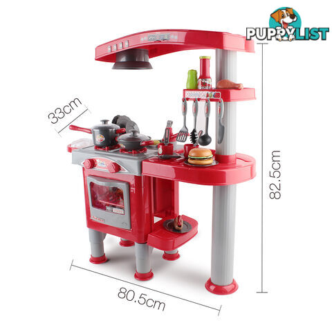 Kitchen Pretend Play Set Red