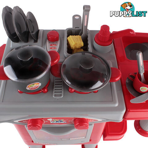 Kitchen Pretend Play Set Red