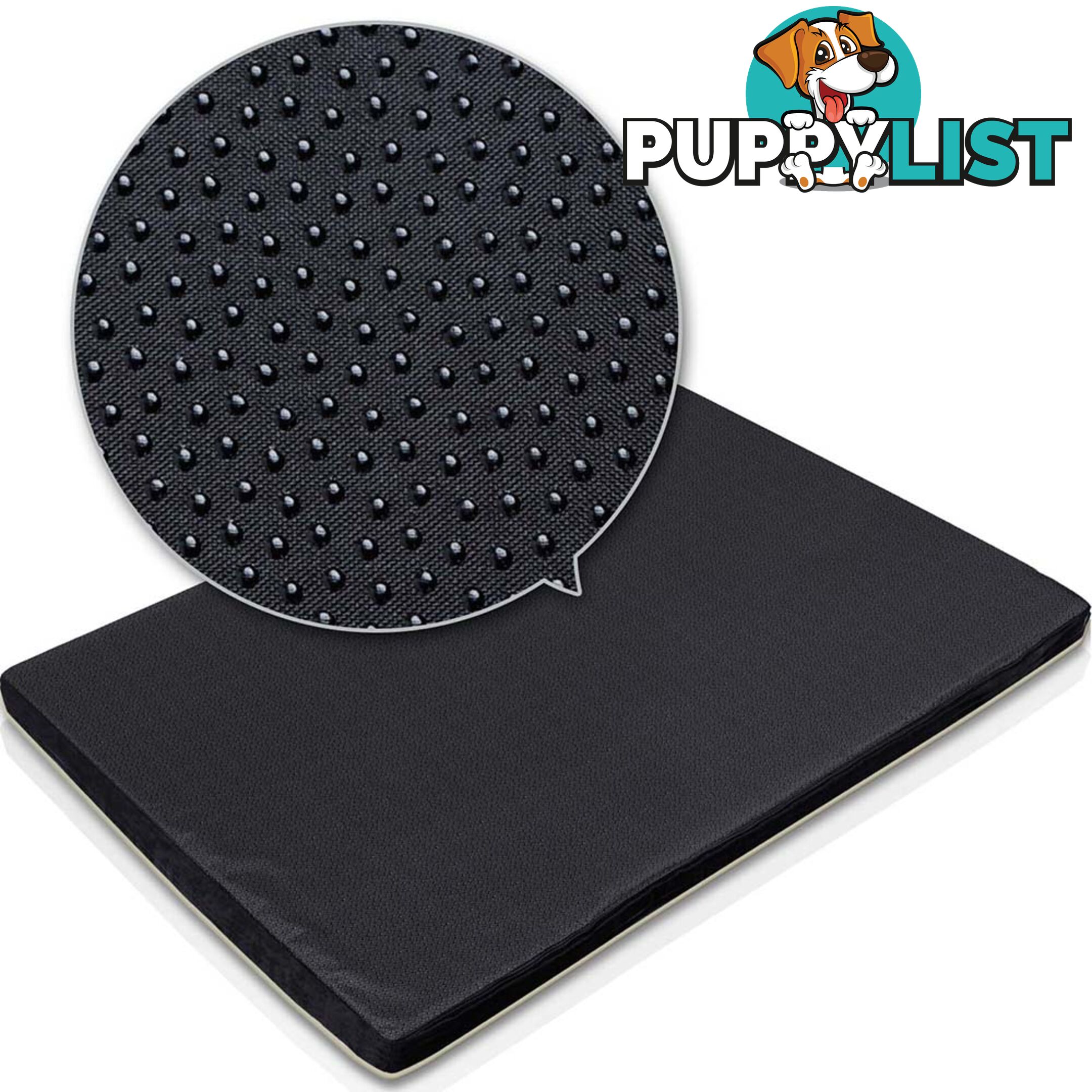 Pet Dog Anti Skid Sleep Memory Foam Mattress Bed Extra Large Black