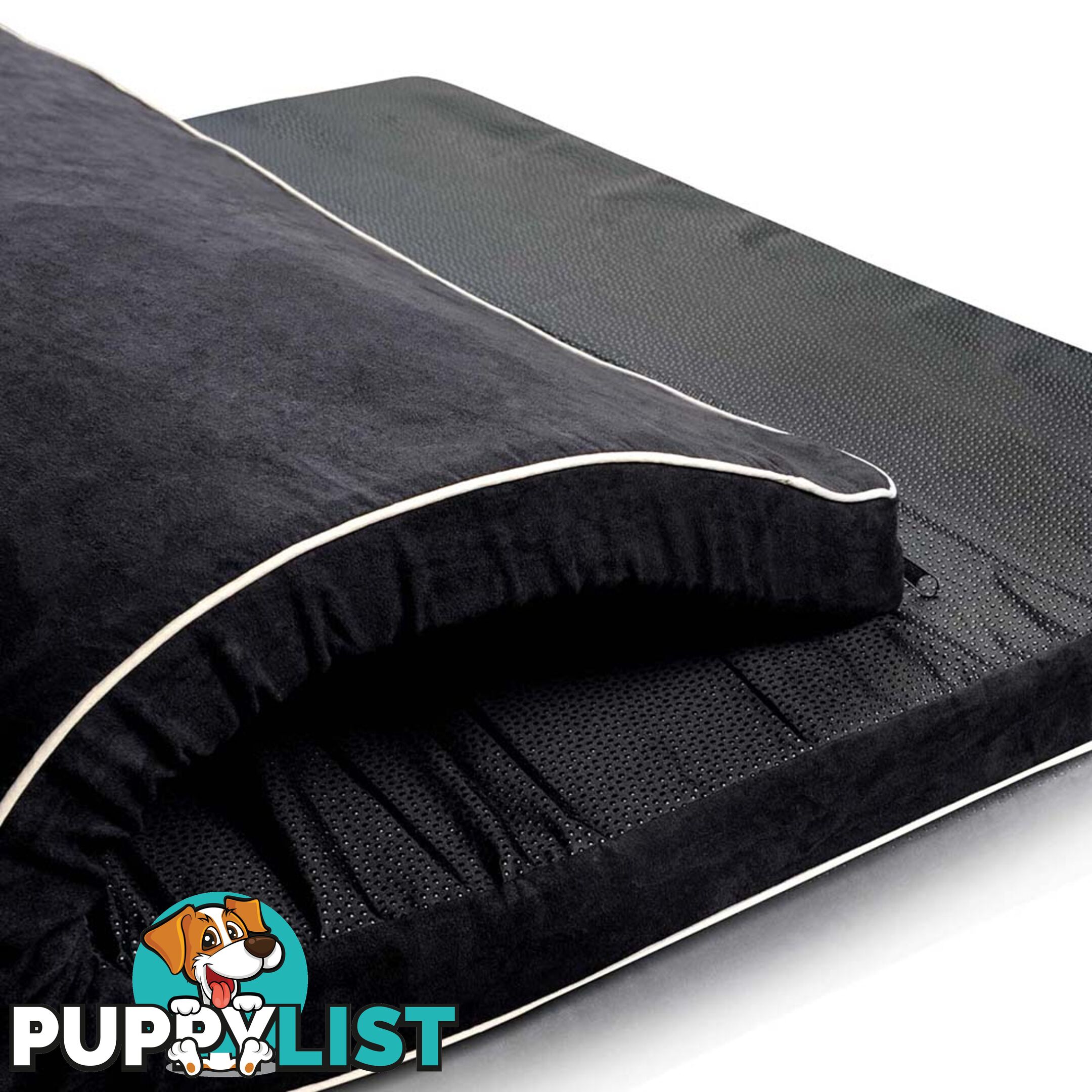 Pet Dog Anti Skid Sleep Memory Foam Mattress Bed Extra Large Black