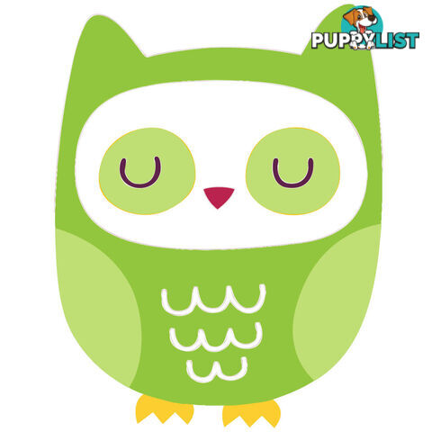 Green Owl Wall Stickers - Totally Movable