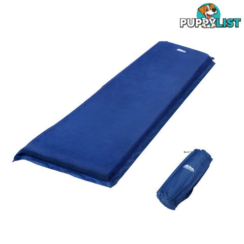 Self inflating Mattress Single 10cm Blue