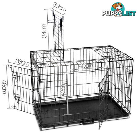 Metal Collapsible Dog Cage 36IN