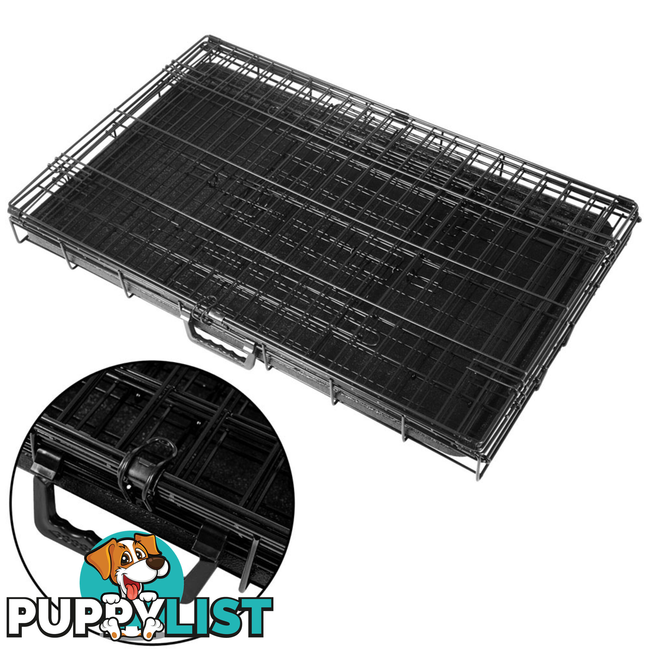 Metal Collapsible Dog Cage 36IN