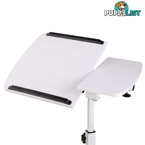 Rotating Mobile Laptop Adjustable Desk White