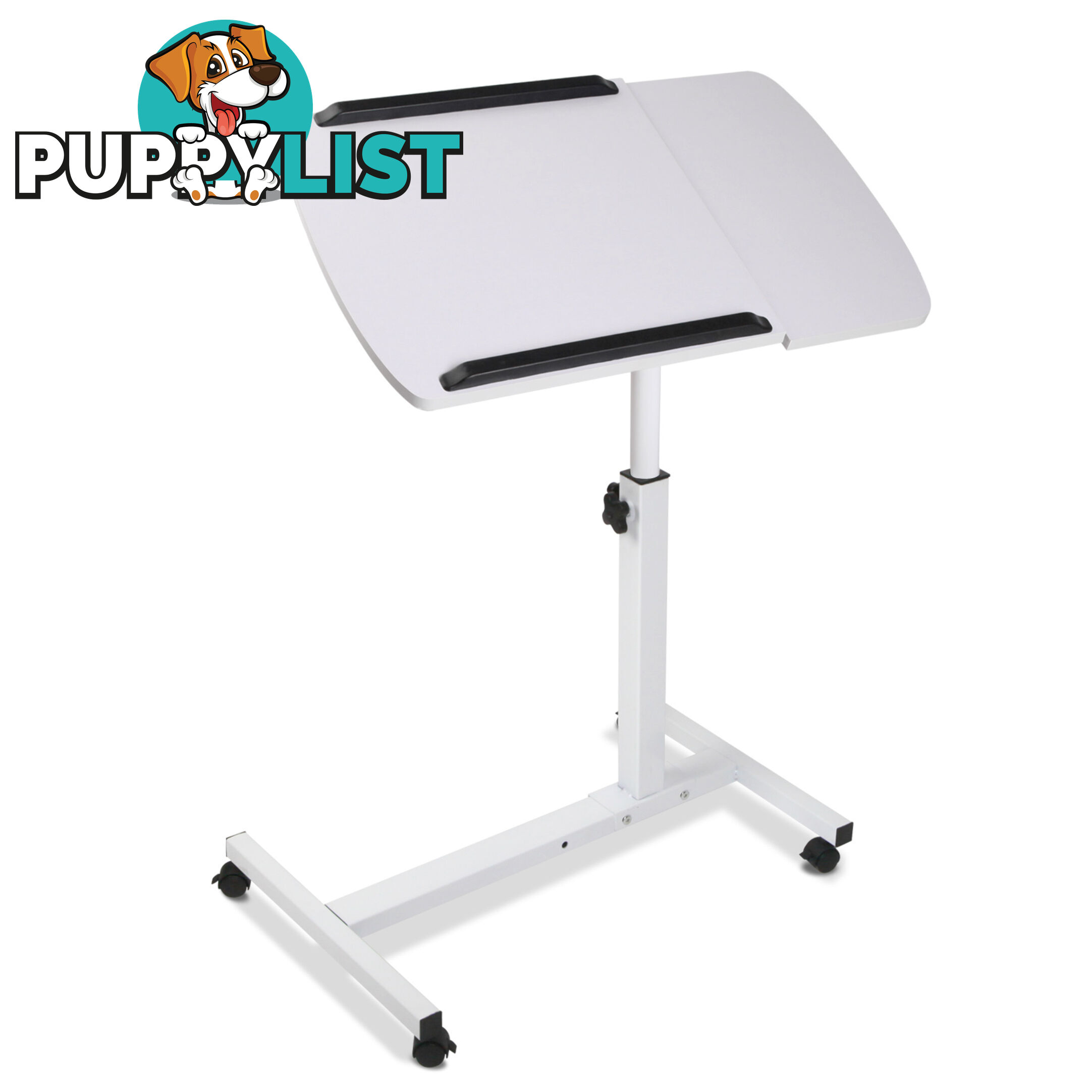 Rotating Mobile Laptop Adjustable Desk White