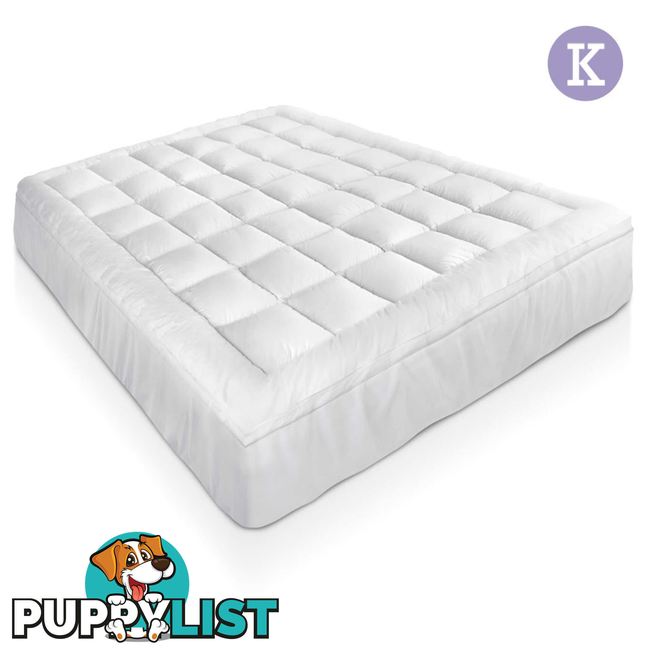 Bamboo Pillowtop Mattress Topper 5cm - King