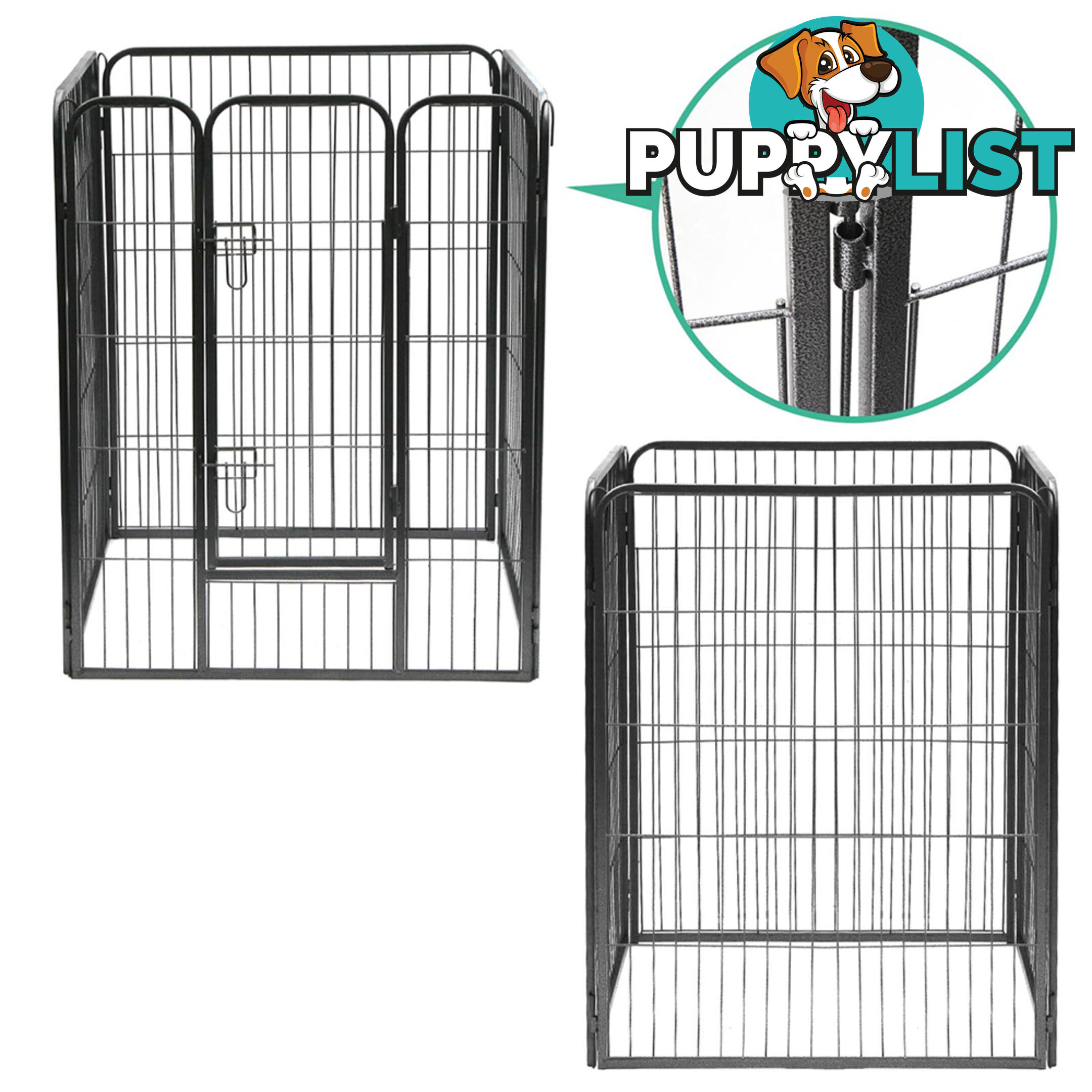 Adjustable 8 Panel Pet Playpen