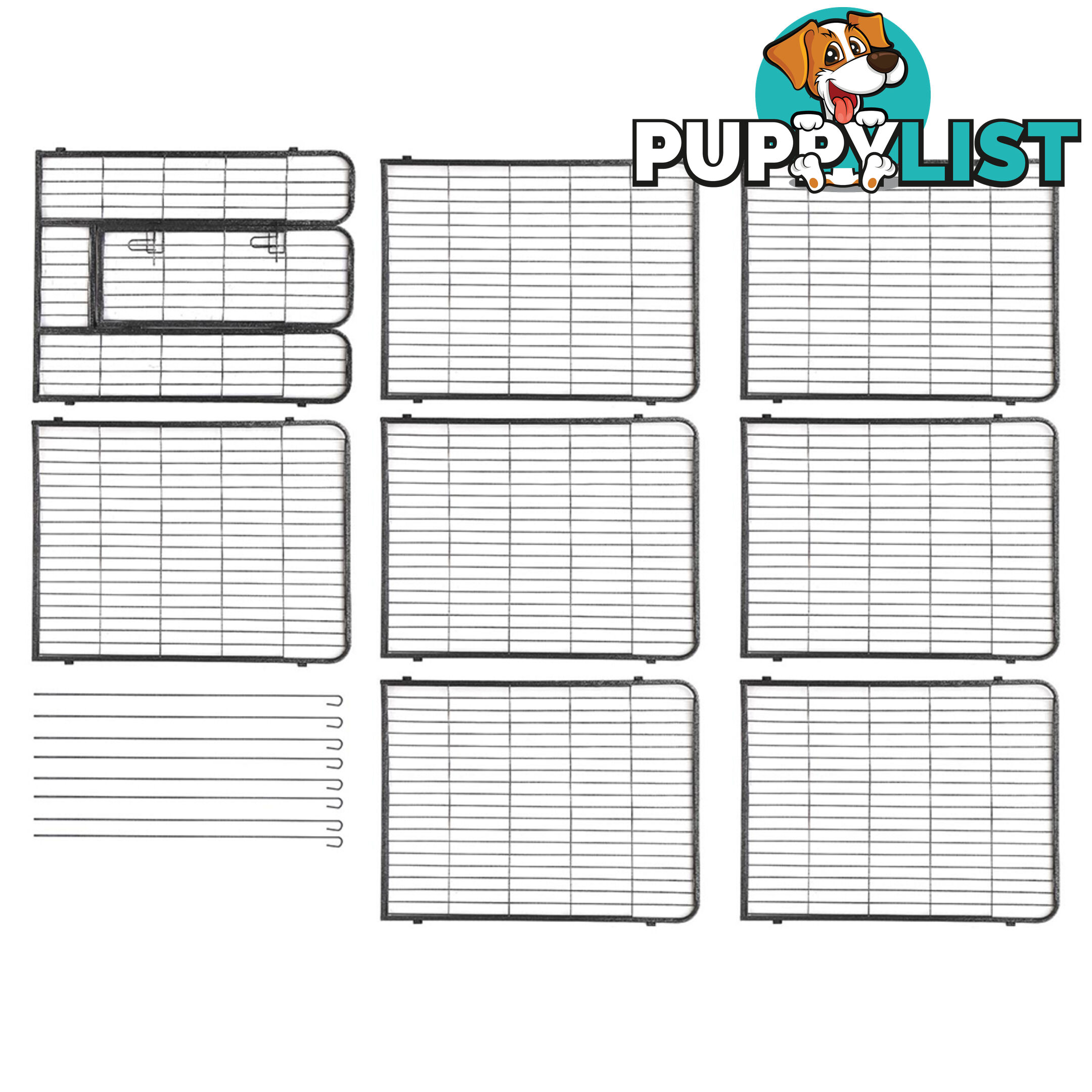 Adjustable 8 Panel Pet Playpen