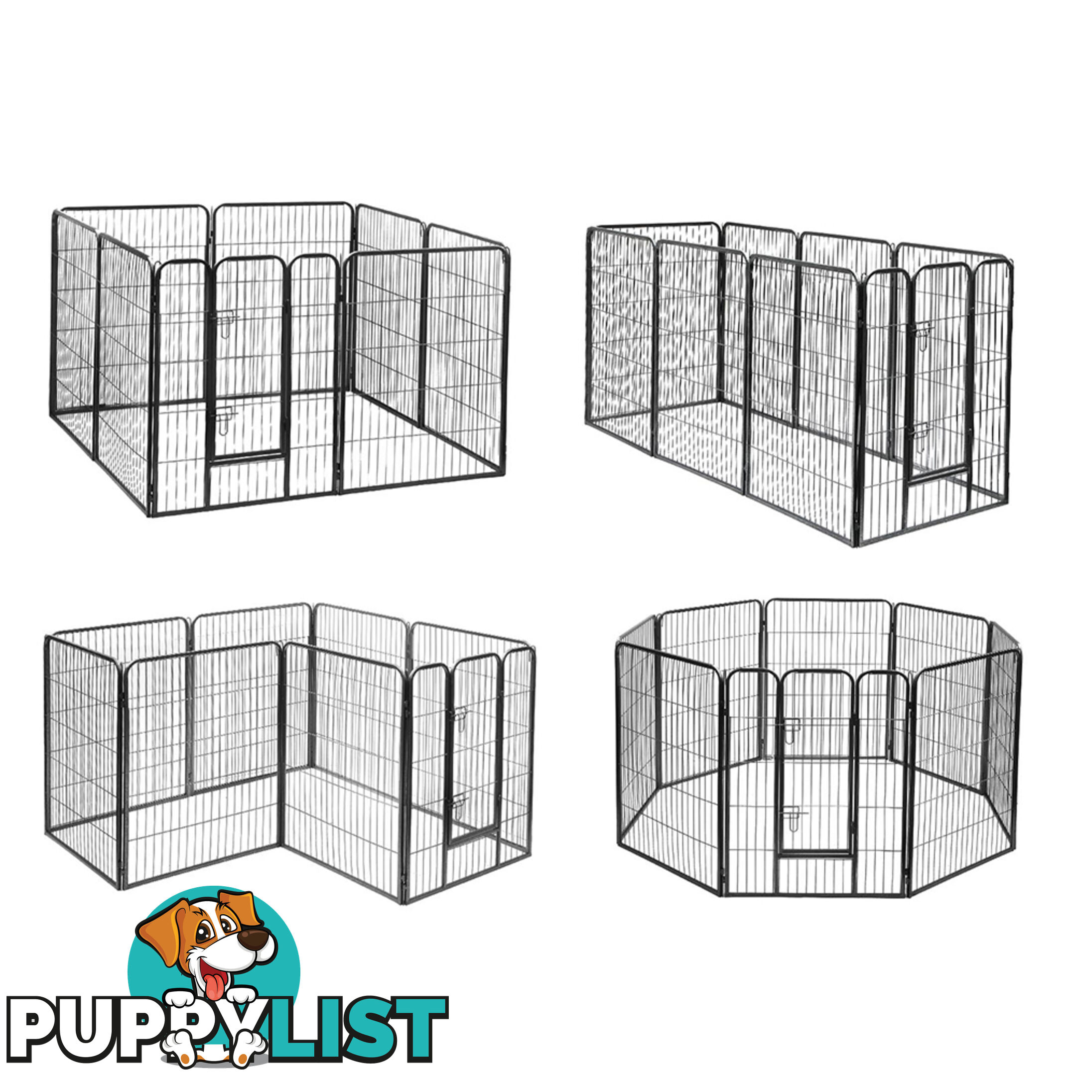 Adjustable 8 Panel Pet Playpen