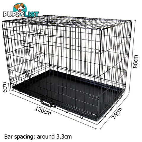 48 Inch Metal Collapsible Dog Cage