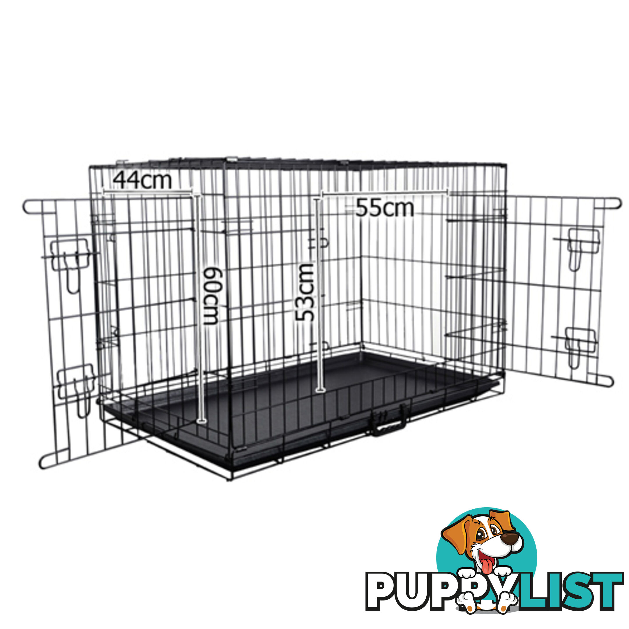 48 Inch Metal Collapsible Dog Cage