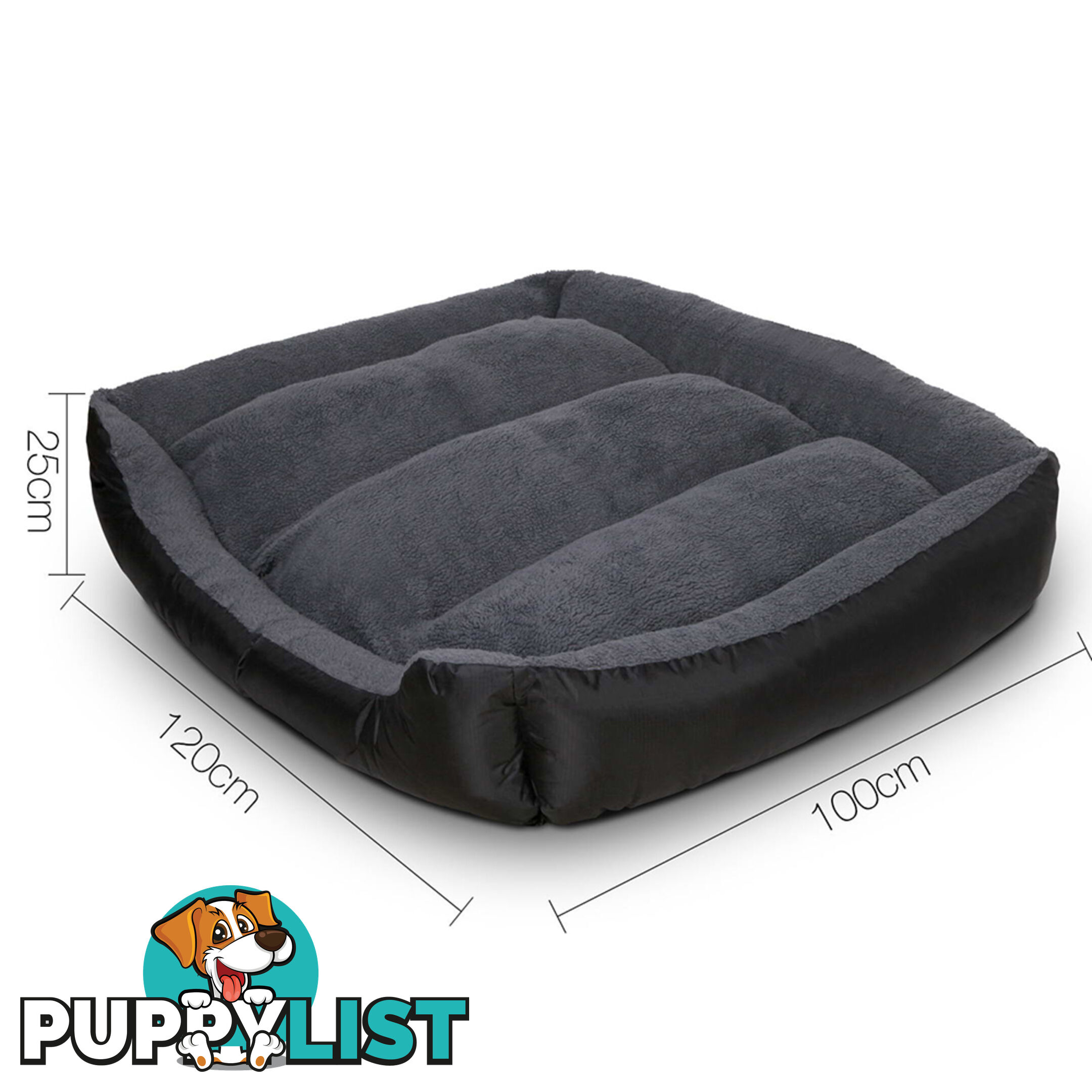 Waterproof Fleece Lined Dog Bed - XXLarge