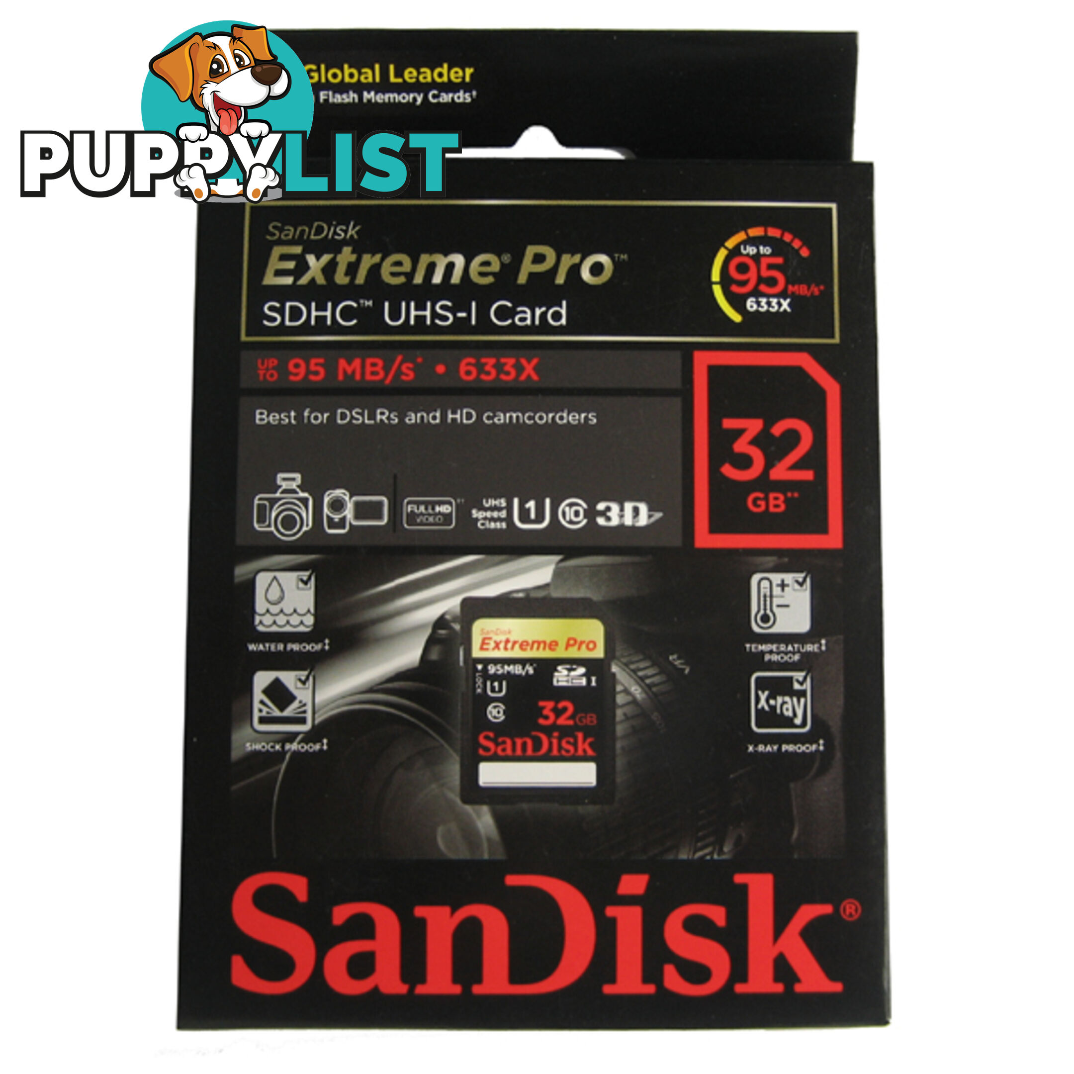 SanDisk Extreme Pro SDHC SDXPA 32GB UHS-I Memory Card 95MB/s