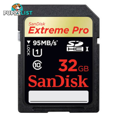 SanDisk Extreme Pro SDHC SDXPA 32GB UHS-I Memory Card 95MB/s