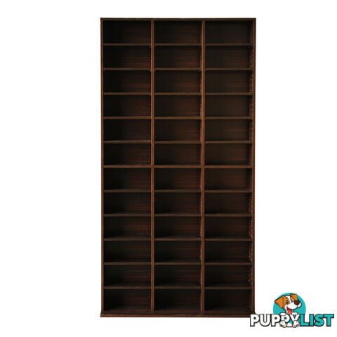 Adjustable CD DVD Book Storage Shelf Brown