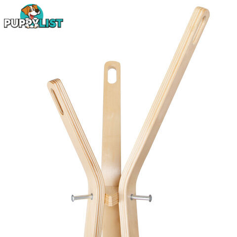 Wooden Coat Rack Clothes Stand Hanger Light Wood