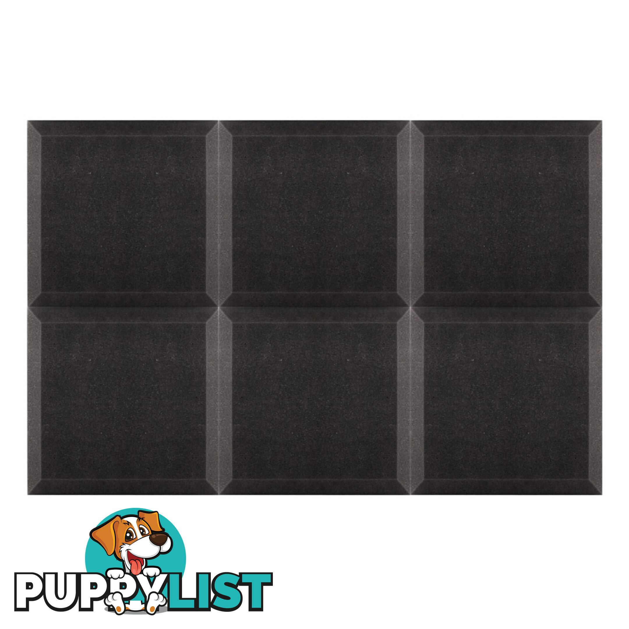 Set of 20 Studio Ceiling Acoustic Foam Charcoal