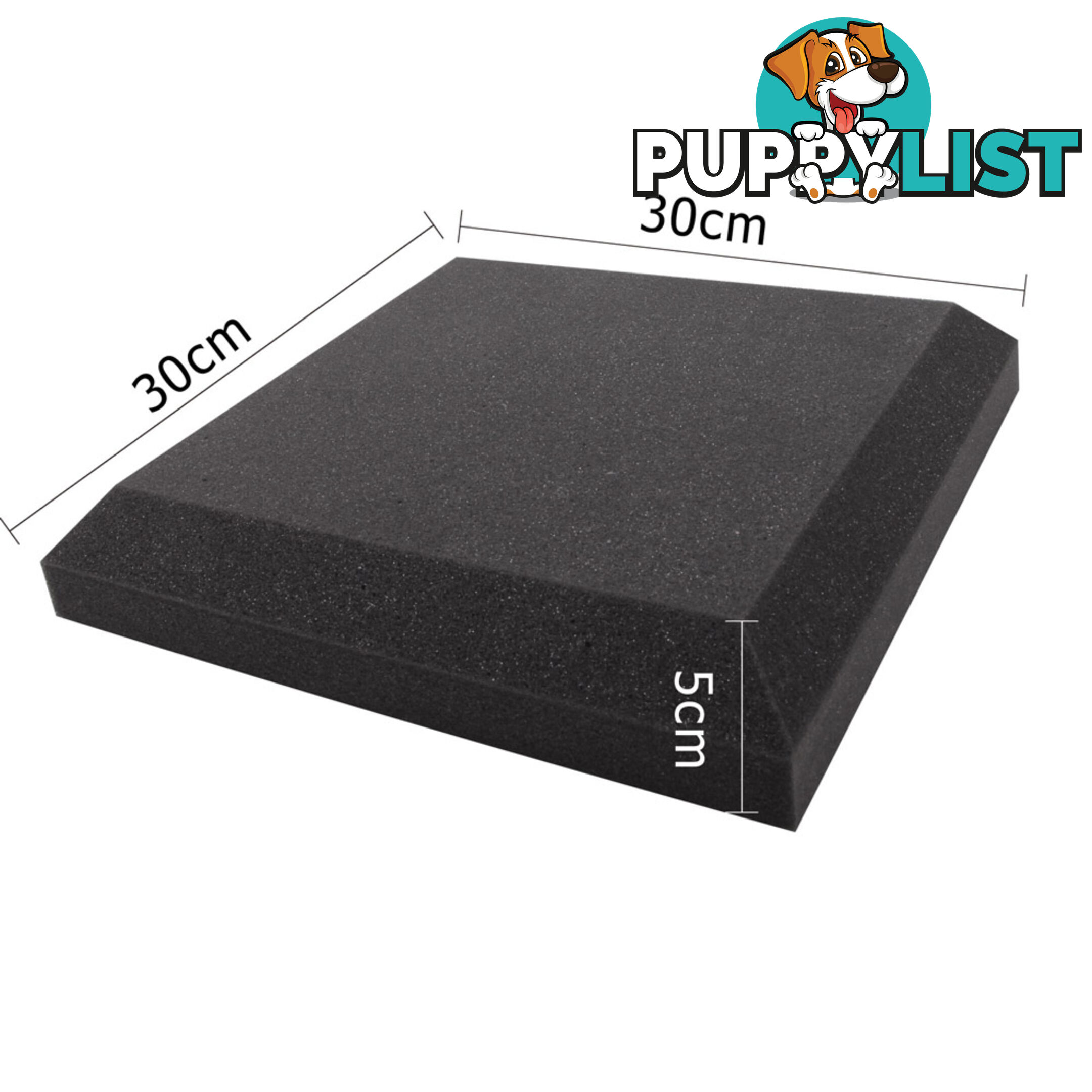 Set of 20 Studio Ceiling Acoustic Foam Charcoal