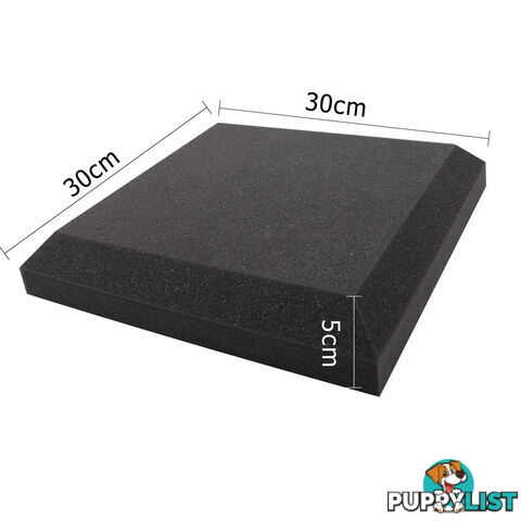 Set of 20 Studio Ceiling Acoustic Foam Charcoal