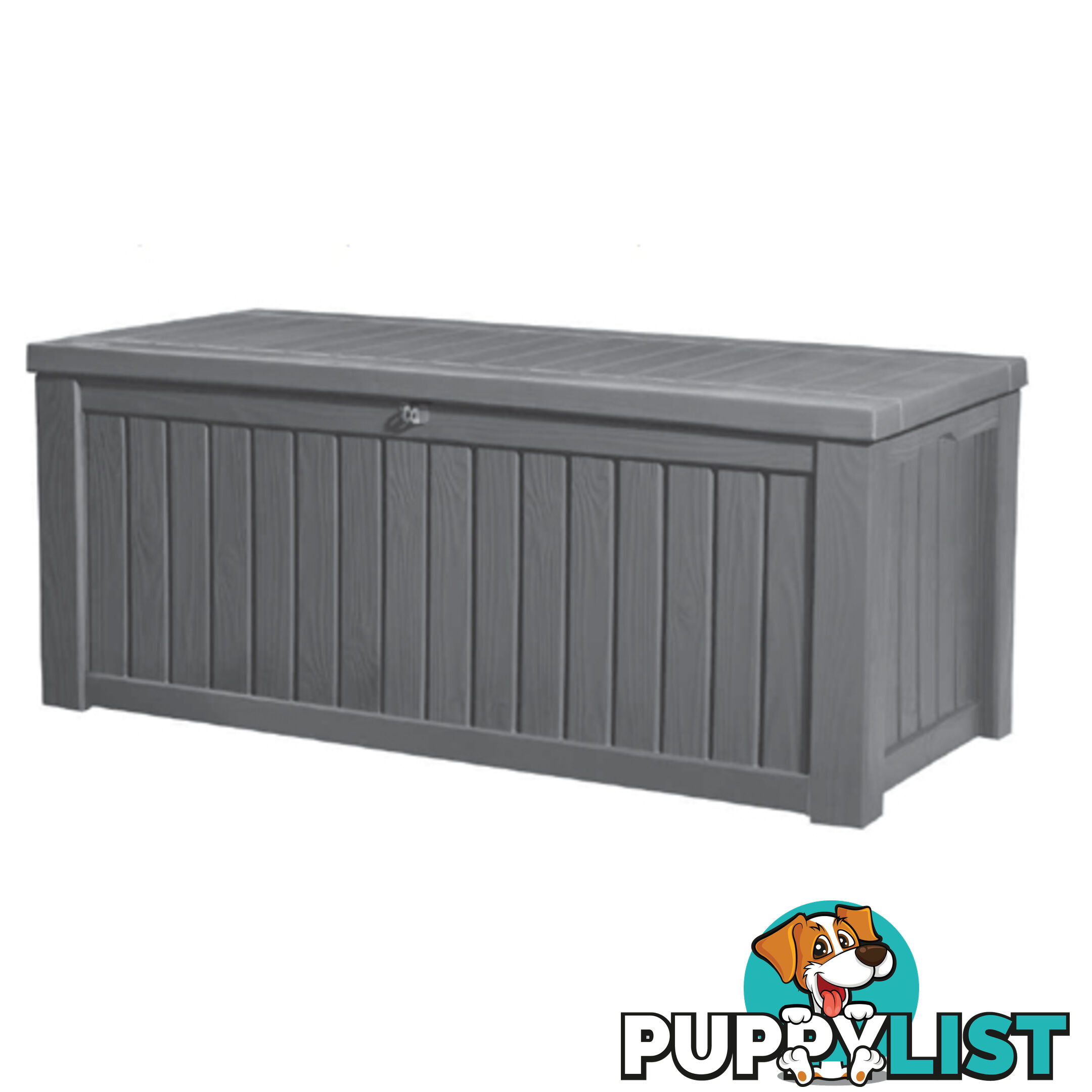 Keter Rockwood Storage Box Anthracite Grey