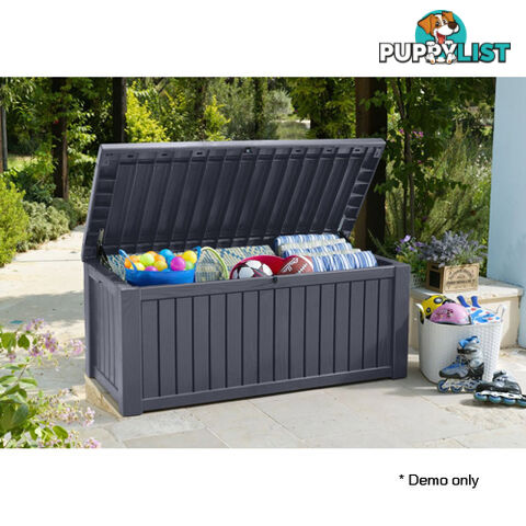 Keter Rockwood Storage Box Anthracite Grey