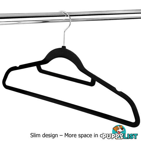 50 Pack Velvet Hangers with Tie Bar