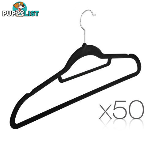 50 Pack Velvet Hangers with Tie Bar