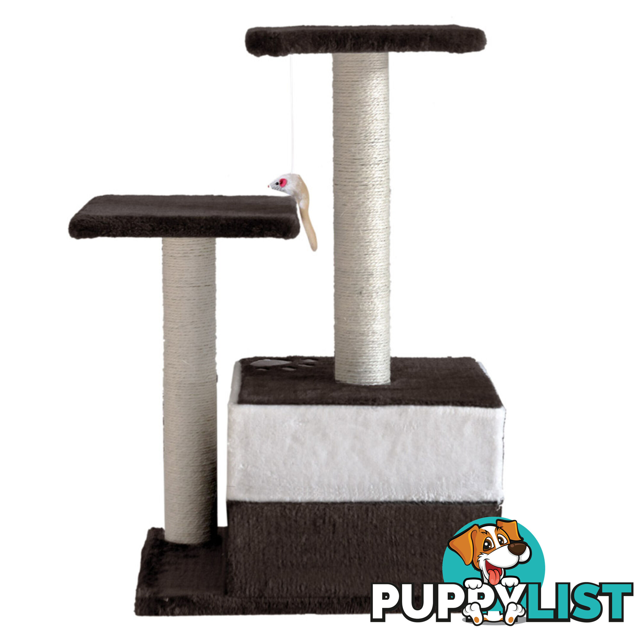 Cat Scratching Poles Post Furniture Tree 70cm White Dark Grey