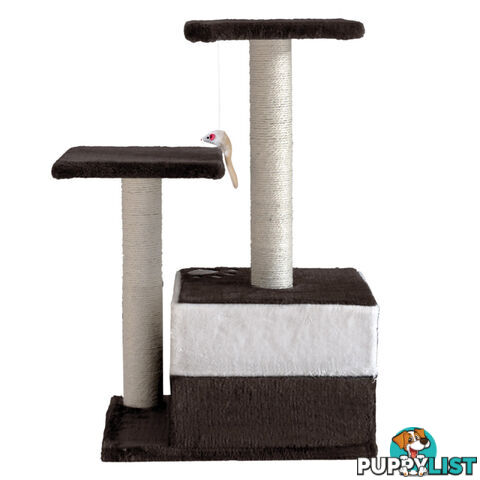 Cat Scratching Poles Post Furniture Tree 70cm White Dark Grey