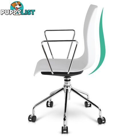 Modern Office Chair with Armrests White