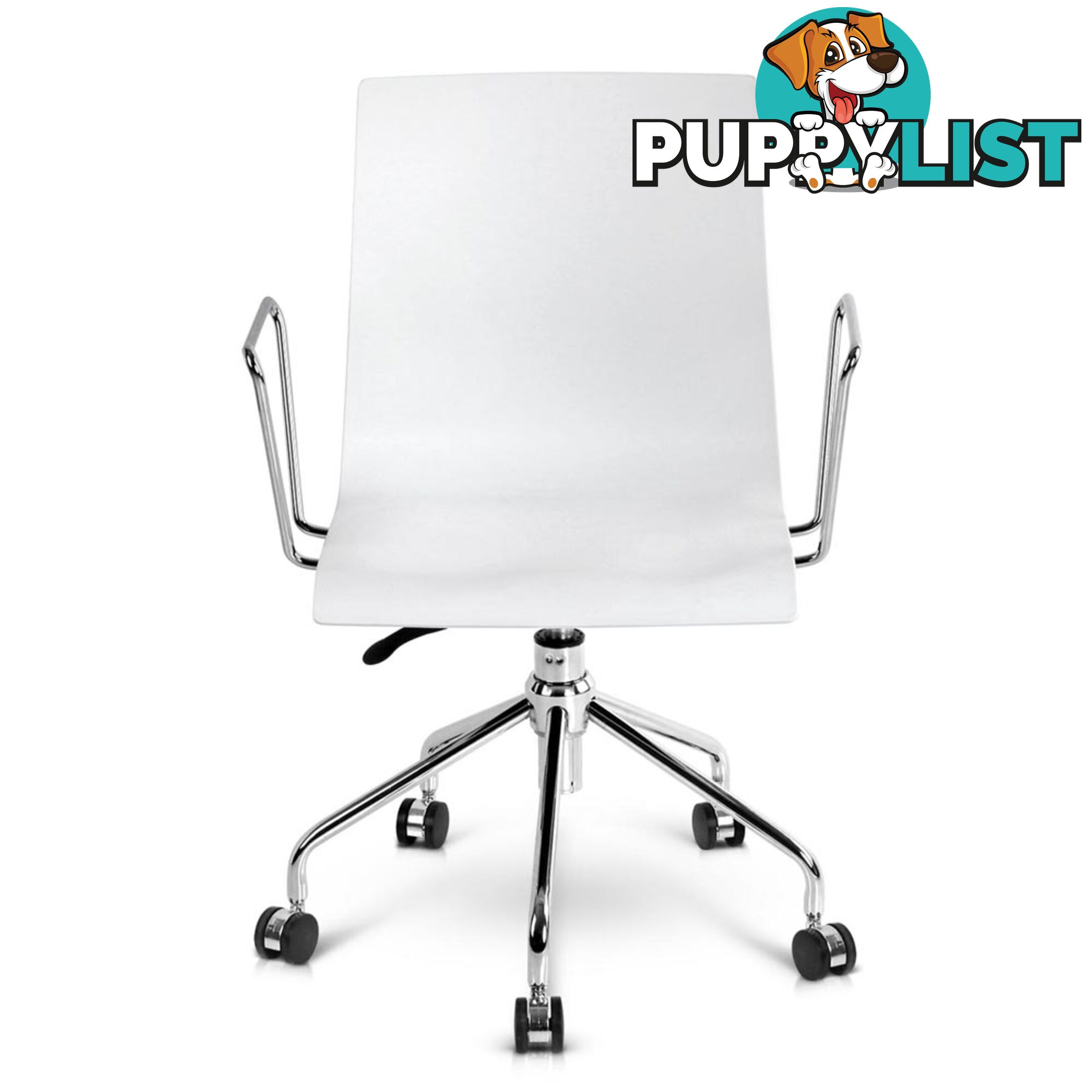 Modern Office Chair with Armrests White